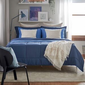 Blue Comforter Set Queen/Full